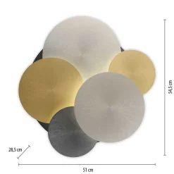 Plafonnier Paul Neuhaus Q-Piato Led Blanc, 1 Lumiere, Telecommandes