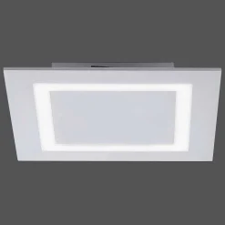 Plafonnier Paul Neuhaus Q-Miran Led Aluminium, 1 Lumiere, Telecommandes, Changeur De Couleurs