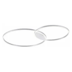 Plafonnier Paul Neuhaus Q-Kate Led Aluminium, 1 Lumiere, Telecommandes