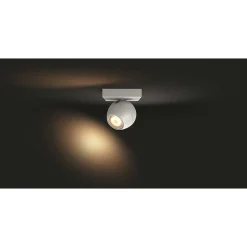 Plafonnier Philips Hue Buckram Led Blanc, 1 Lumiere