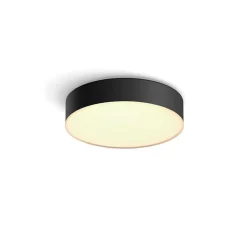 Plafonnier Philips Hue Enrave Led Noir, 1 Lumiere, Telecommandes