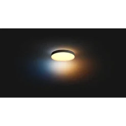 Plafonnier Philips Hue Enrave Led Noir, 1 Lumiere, Telecommandes