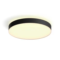 Plafonnier Philips Hue Enrave Led Noir, 1 Lumiere, Telecommandes
