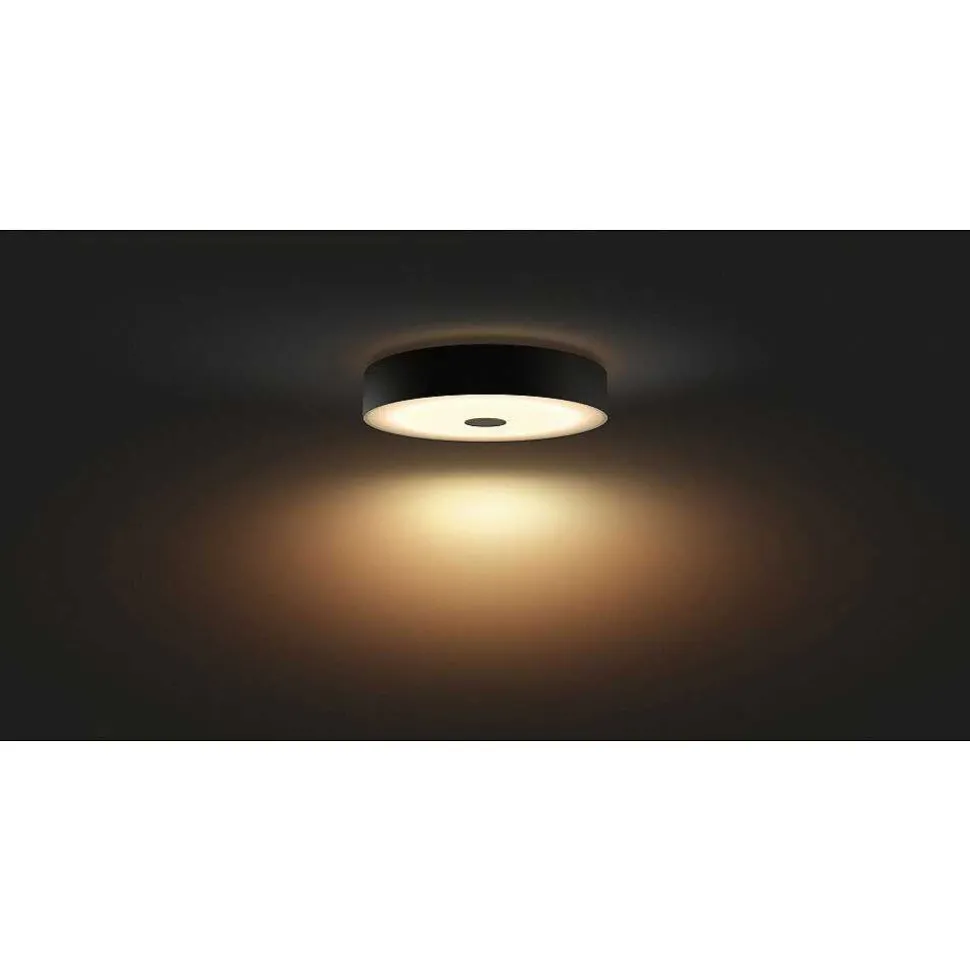 Plafonnier Philips Hue Fair Led Noir, 1 Lumiere, Telecommandes