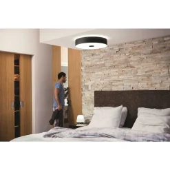 Plafonnier Philips Hue Fair Led Noir, 1 Lumiere, Telecommandes