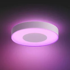 Plafonnier Philips Hue Infuse Led Blanc, 1 Lumiere, Changeur De Couleurs