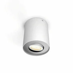 Plafonnier Philips Hue Pillar Led Blanc, 1 Lumiere, Telecommandes