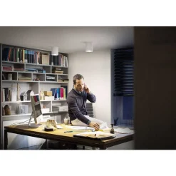 Plafonnier Philips Hue Pillar Led Blanc, 1 Lumiere, Telecommandes