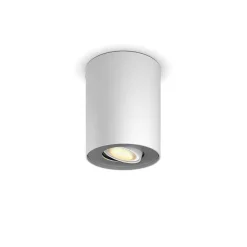 Plafonnier Philips Hue Pillar Led Blanc, 1 Lumiere, Telecommandes