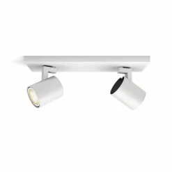Plafonnier Philips Hue Runner Led Blanc, 2 Lumieres, Telecommandes