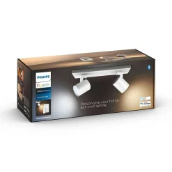 Plafonnier Philips Hue Runner Led Blanc, 2 Lumieres, Telecommandes