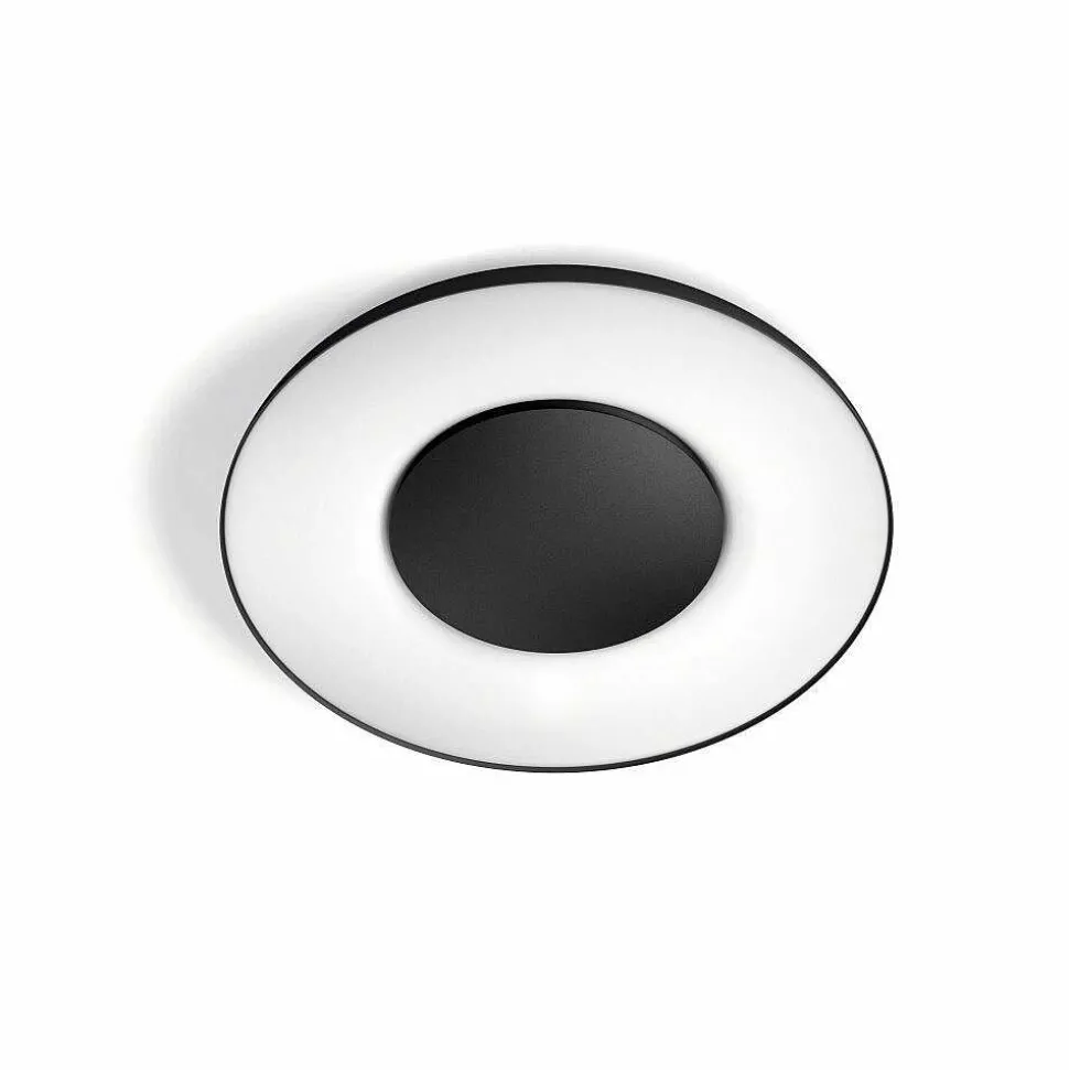 Plafonnier Philips Hue Still Led Noir, 1 Lumiere, Telecommandes