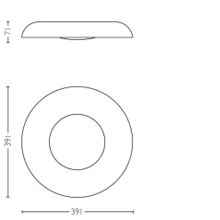 Plafonnier Philips Hue Still Led Blanc, 1 Lumiere, Telecommandes