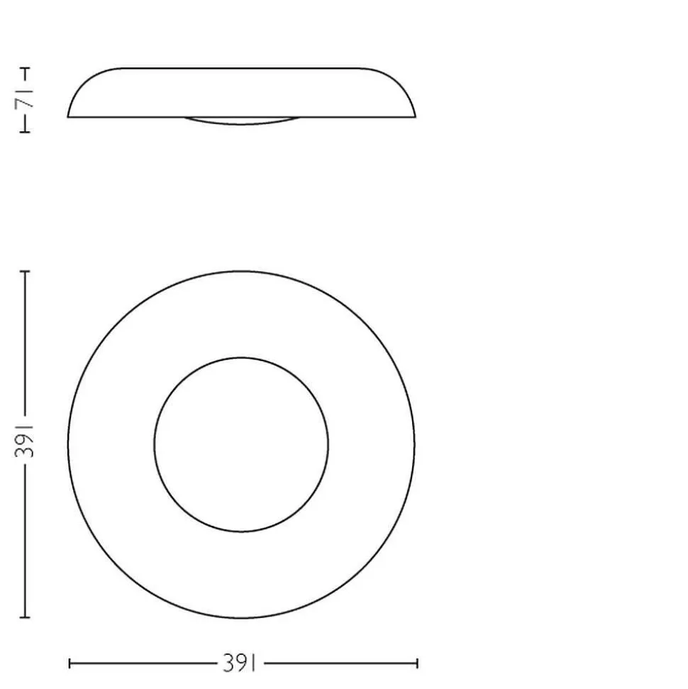 Plafonnier Philips Hue Still Led Blanc, 1 Lumiere, Telecommandes