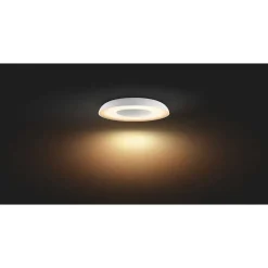 Plafonnier Philips Hue Still Led Blanc, 1 Lumiere, Telecommandes