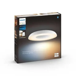 Plafonnier Philips Hue Still Led Blanc, 1 Lumiere, Telecommandes