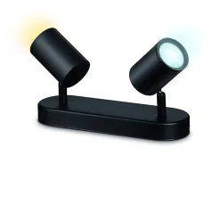 Plafonnier Philips Wiz Imageo Led Noir, 2 Lumieres