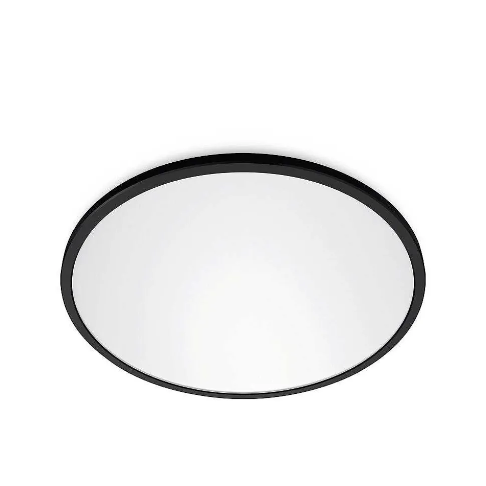 Plafonnier Philips Wiz Superslim Led Noir, 1 Lumiere