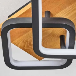 Plafonnier Pompu Led Noir, 1 Lumiere