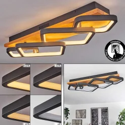 Plafonnier Pompu Led Noir, 1 Lumiere