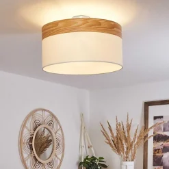 Plafonnier Pontresina Nickel Mat, 3 Lumieres