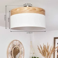 Plafonnier Pontresina Nickel Mat, 3 Lumieres