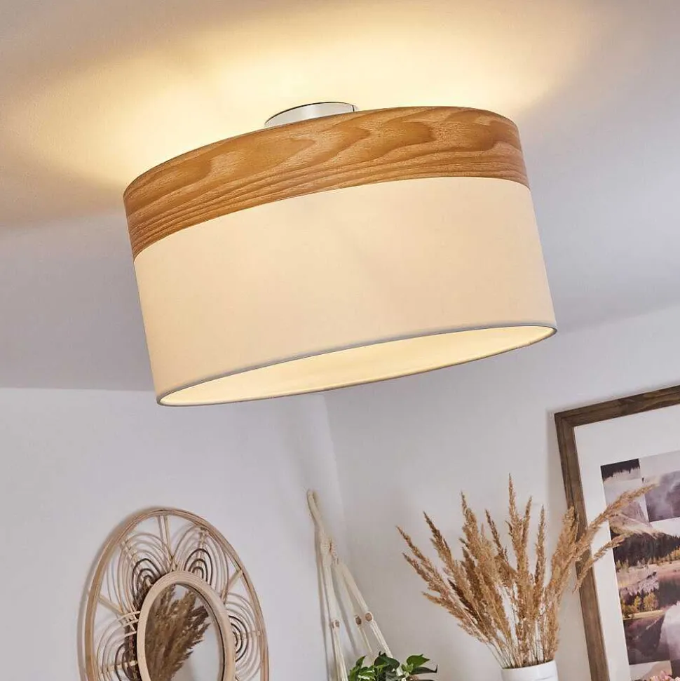 Plafonnier Pontresina Nickel Mat, 3 Lumieres