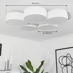 Plafonnier Purus Led Blanc, 1 Lumiere