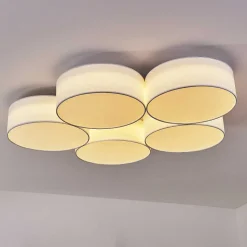 Plafonnier Purus Led Blanc, 1 Lumiere