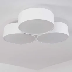 Plafonnier Purus Led Blanc, 1 Lumiere