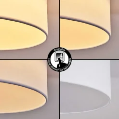 Plafonnier Purus Led Blanc, 1 Lumiere