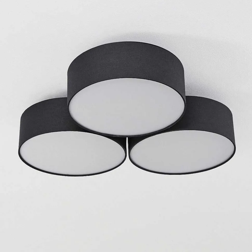 Plafonnier Purus Led Noir, 1 Lumiere