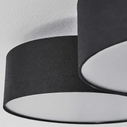 Plafonnier Purus Led Noir, 1 Lumiere