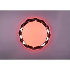 Plafonnier Reality Ando Led Chrome, 1 Lumiere, Telecommandes