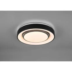 Plafonnier Reality Mona Led Noir, 1 Lumiere, Changeur De Couleurs