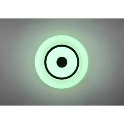 Plafonnier Reality Rana Led Noir, Blanc, 1 Lumiere, Telecommandes, Changeur De Couleurs