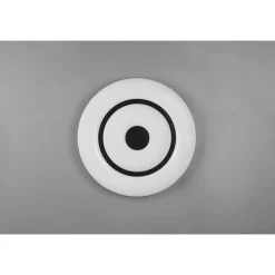 Plafonnier Reality Rana Led Noir, Blanc, 1 Lumiere, Telecommandes, Changeur De Couleurs