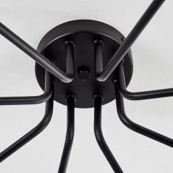 Plafonnier Remaisnil Noir, 8 Lumieres