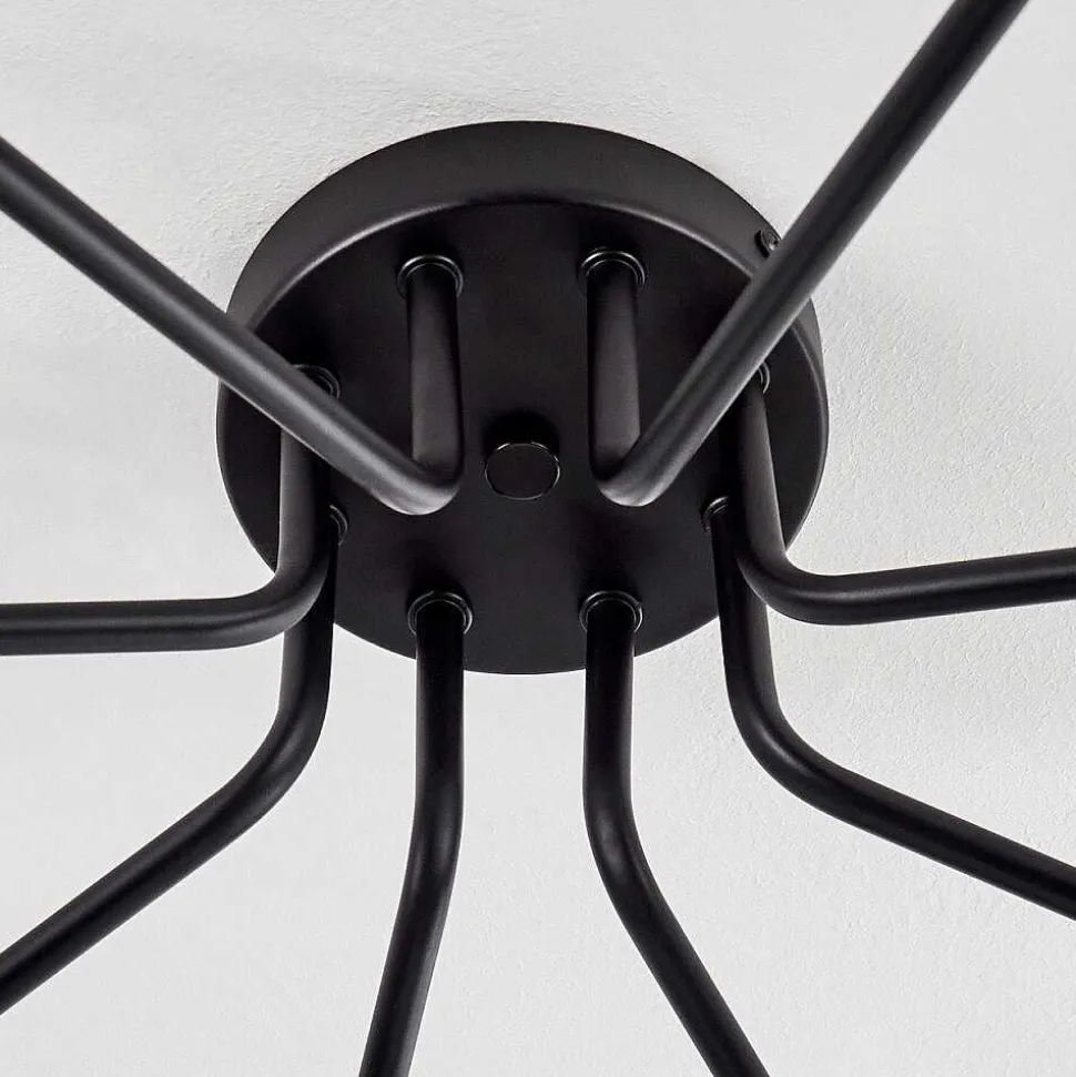 Plafonnier Remaisnil Noir, 8 Lumieres