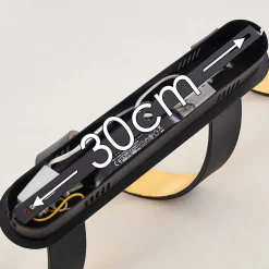 Plafonnier Rezat Led Noir Dore, 1 Lumiere