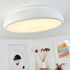 Plafonnier Rhone Led Blanc, 1 Lumiere, Changeur De Couleurs