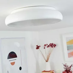 Plafonnier Rhone Led Blanc, 1 Lumiere, Changeur De Couleurs