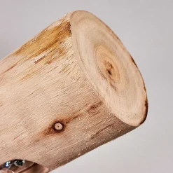 Plafonnier Rodeche Led Bois Clair, Noir, 1 Lumiere