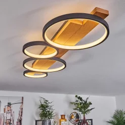 Plafonnier Rodekro Led Ecru, Noir, 1 Lumiere