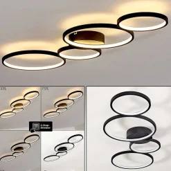 Plafonnier Rodekro Led Noir, 1 Lumiere