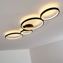 Plafonnier Rodekro Led Noir, 1 Lumiere