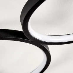 Plafonnier Rodekro Led Noir, 1 Lumiere