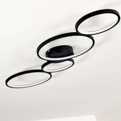Plafonnier Rodekro Led Noir, 1 Lumiere