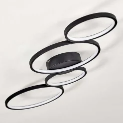 Plafonnier Rodekro Led Noir, 1 Lumiere