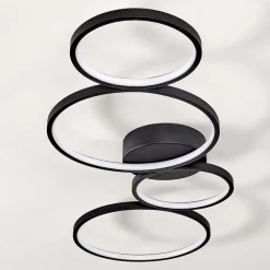 Plafonnier Rodekro Led Noir, 1 Lumiere